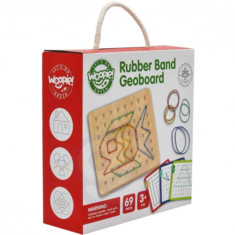 Geoplan on Rubber Bands Wooden Puzzle, 69 pcs, photo 8