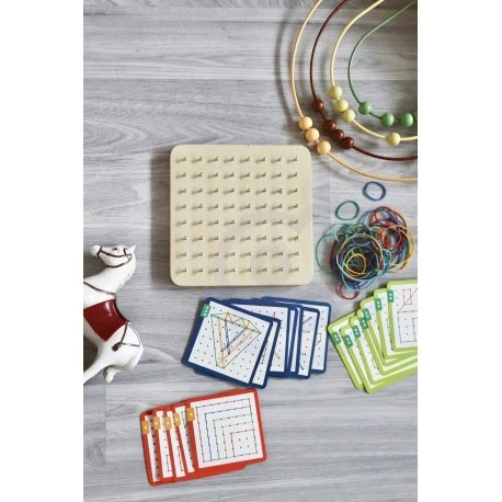 Geoplan on Rubber Bands Wooden Puzzle, 69 pcs, photo 7