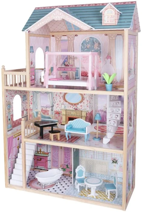Gerardo’s Toys Emily — Wooden Dollhouse with Balcony, LED Lights, photo 3