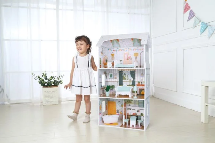 Gerardo’s Toys Luna — Wooden Dollhouse, 3 Floors, LED Lights, photo 2