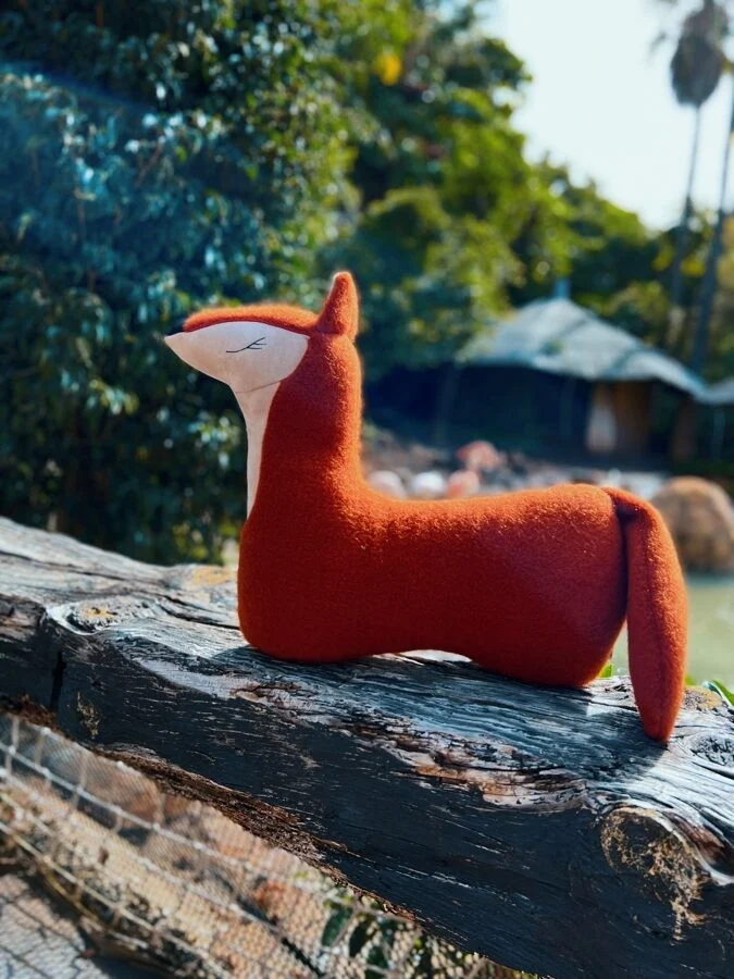 Handmade Fox Soft Toy Pillow, photo 5