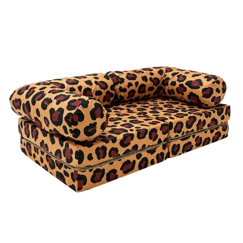 bees&blooms HoneyHug — Soft Modular Sofa for Children, Leopard
