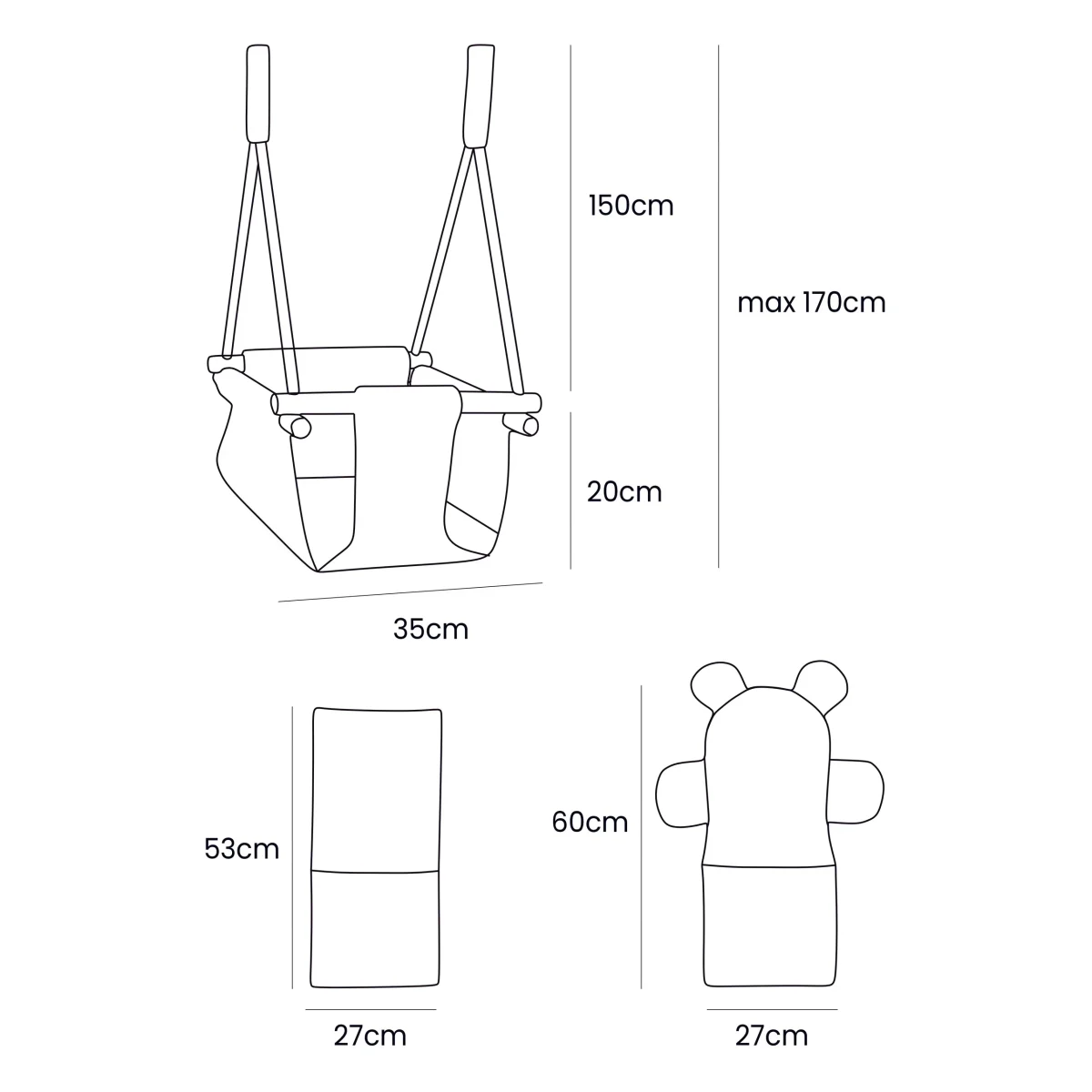 Indoor Baby Swing, Square, photo 4