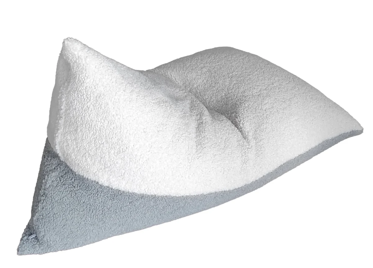 Two-Tone Sherpa Bean Bag Lounger, photo 5