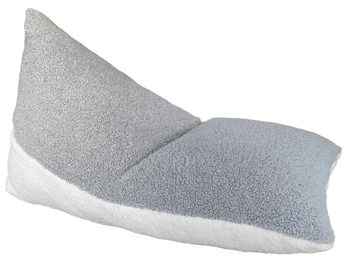 Two-Tone Sherpa Bean Bag Lounger, photo 3