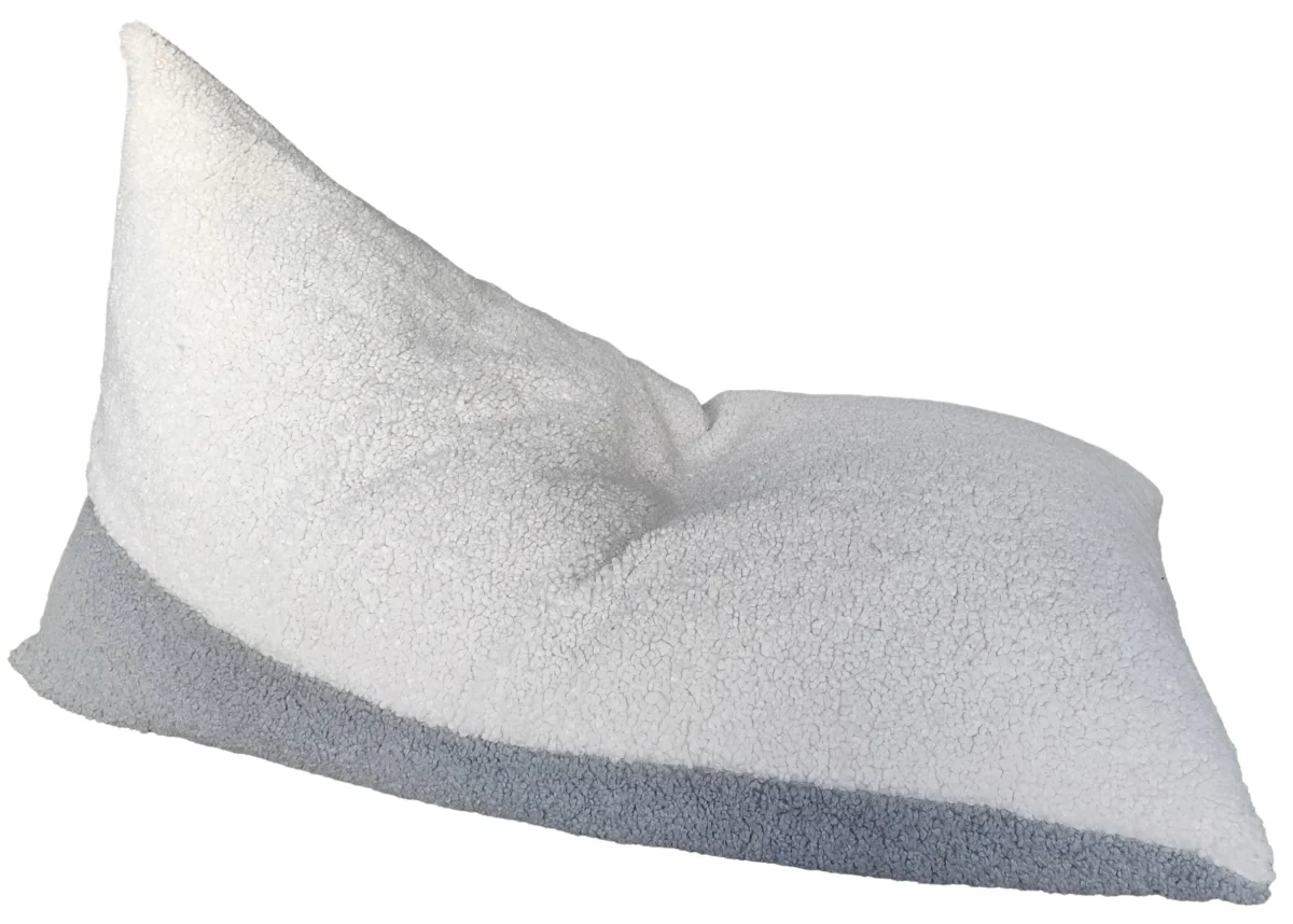 Two-Tone Sherpa Bean Bag Lounger, photo 4