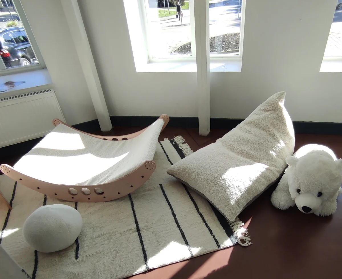 Two-Tone Sherpa Bean Bag Lounger, photo 7
