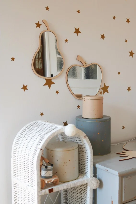 Kids Room Mirror in Acrylic and Wood, 8 Designs, photo 2