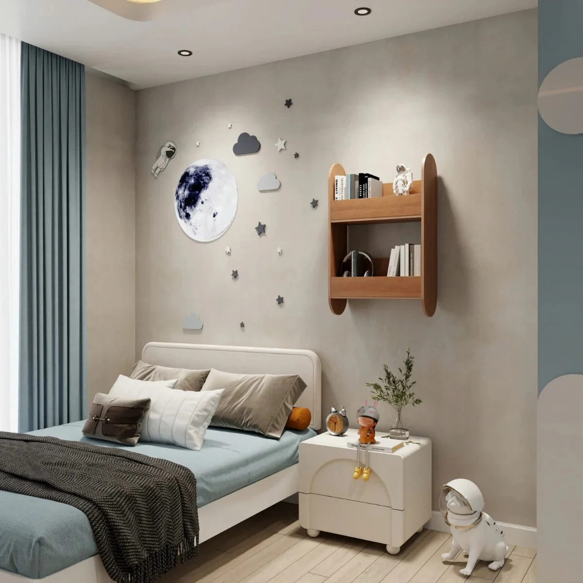 Ewart Woods Capsule — Wall-Mounted Wooden Bookshelf, photo 2
