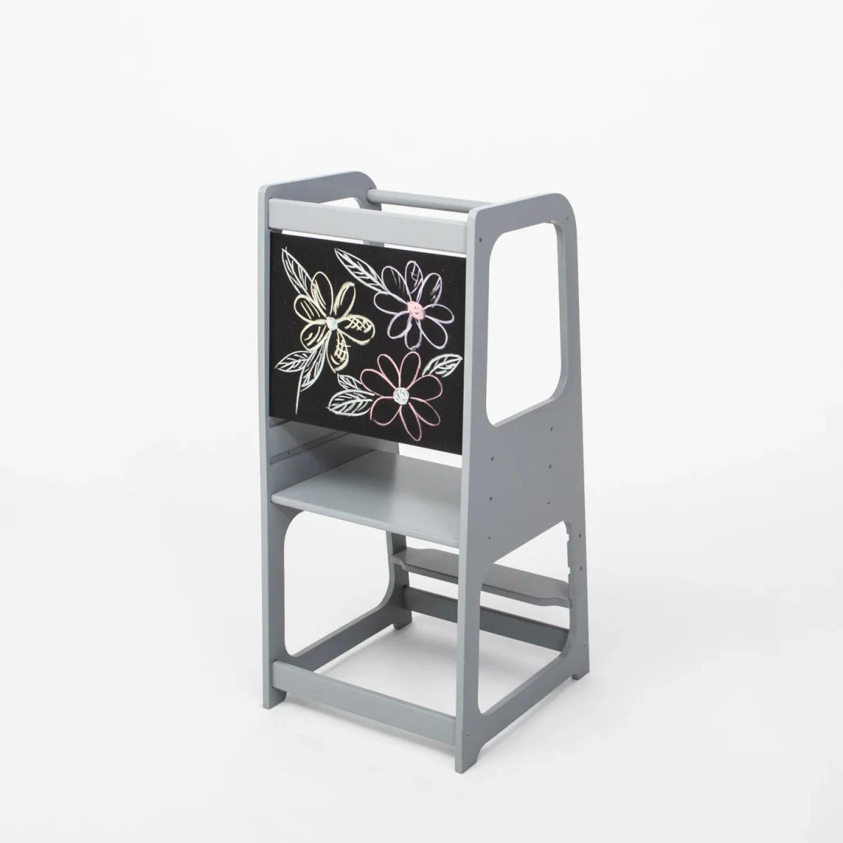 Helper Tower with Blackboard Panel — Grey