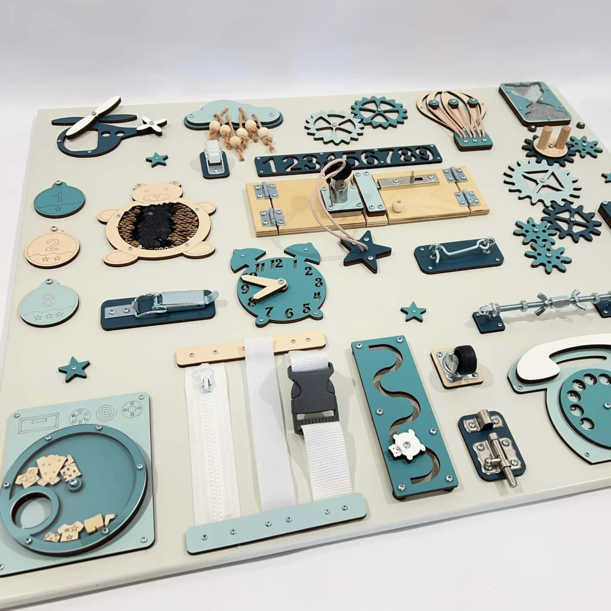 Large Montessori Busy Board, 60 × 70 cm, photo 3