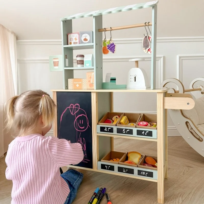 Large Multifunctional Wooden Food Truck Stand, 73 pcs, photo 17
