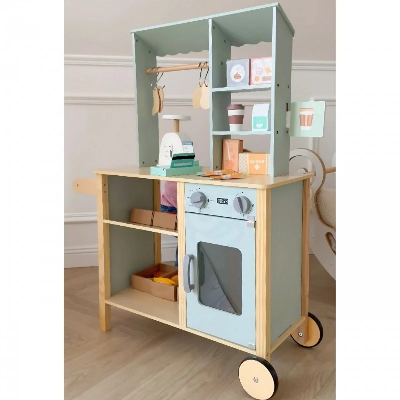 Large Multifunctional Wooden Food Truck Stand, 73 pcs, photo 4