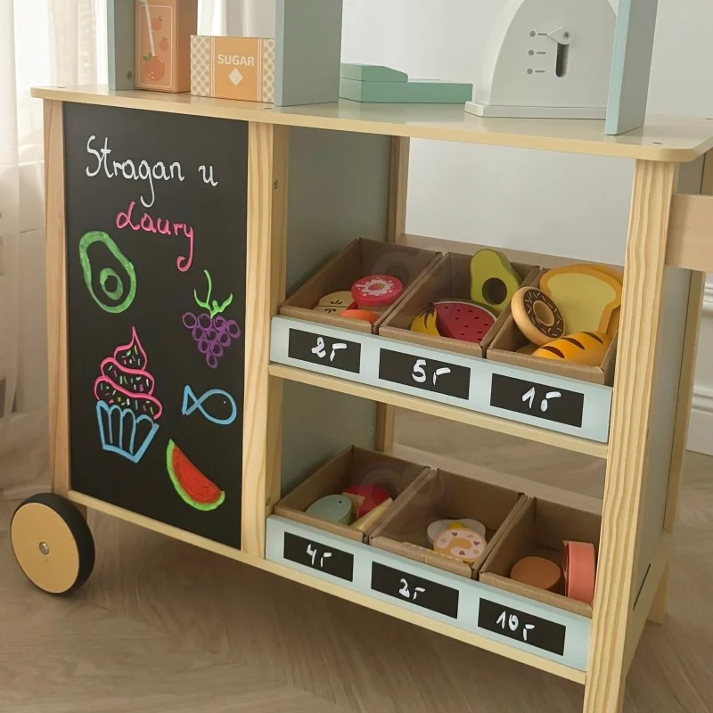 Large Multifunctional Wooden Food Truck Stand, 73 pcs, photo 8