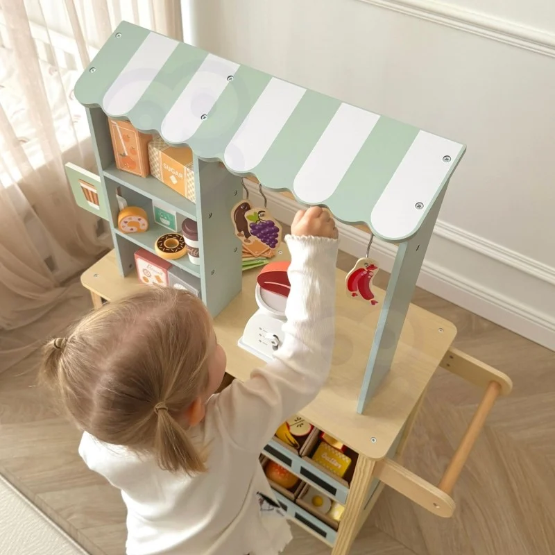 Large Multifunctional Wooden Food Truck Stand, 73 pcs, photo 16