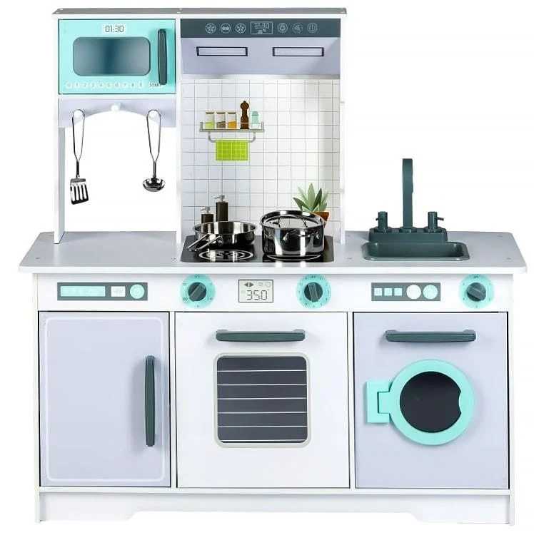 Large Wooden Play Kitchen with Accessories, photo 7