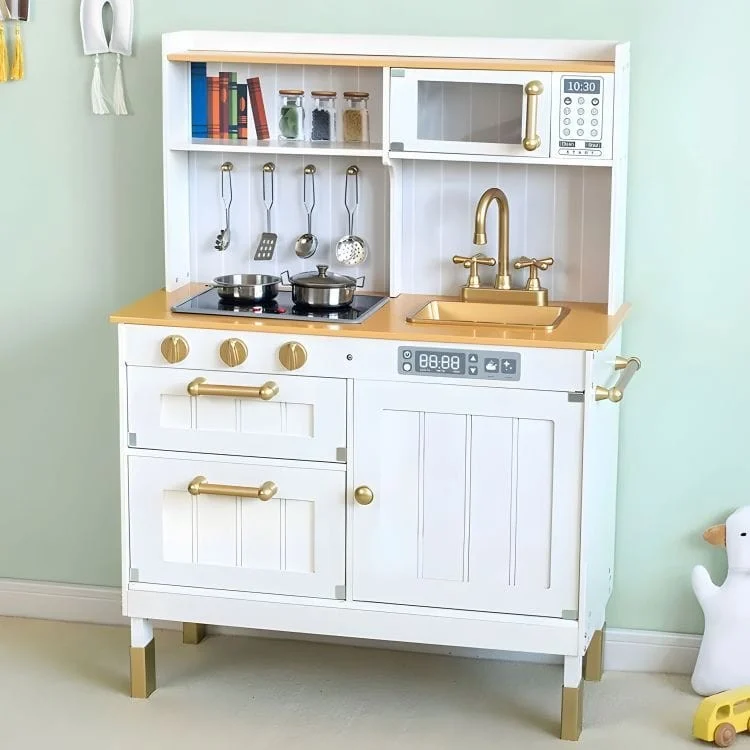 Large Wooden Play Kitchen with Sounds and LED, photo 2