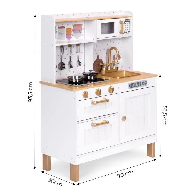 Large Wooden Play Kitchen with Sounds and LED, photo 9