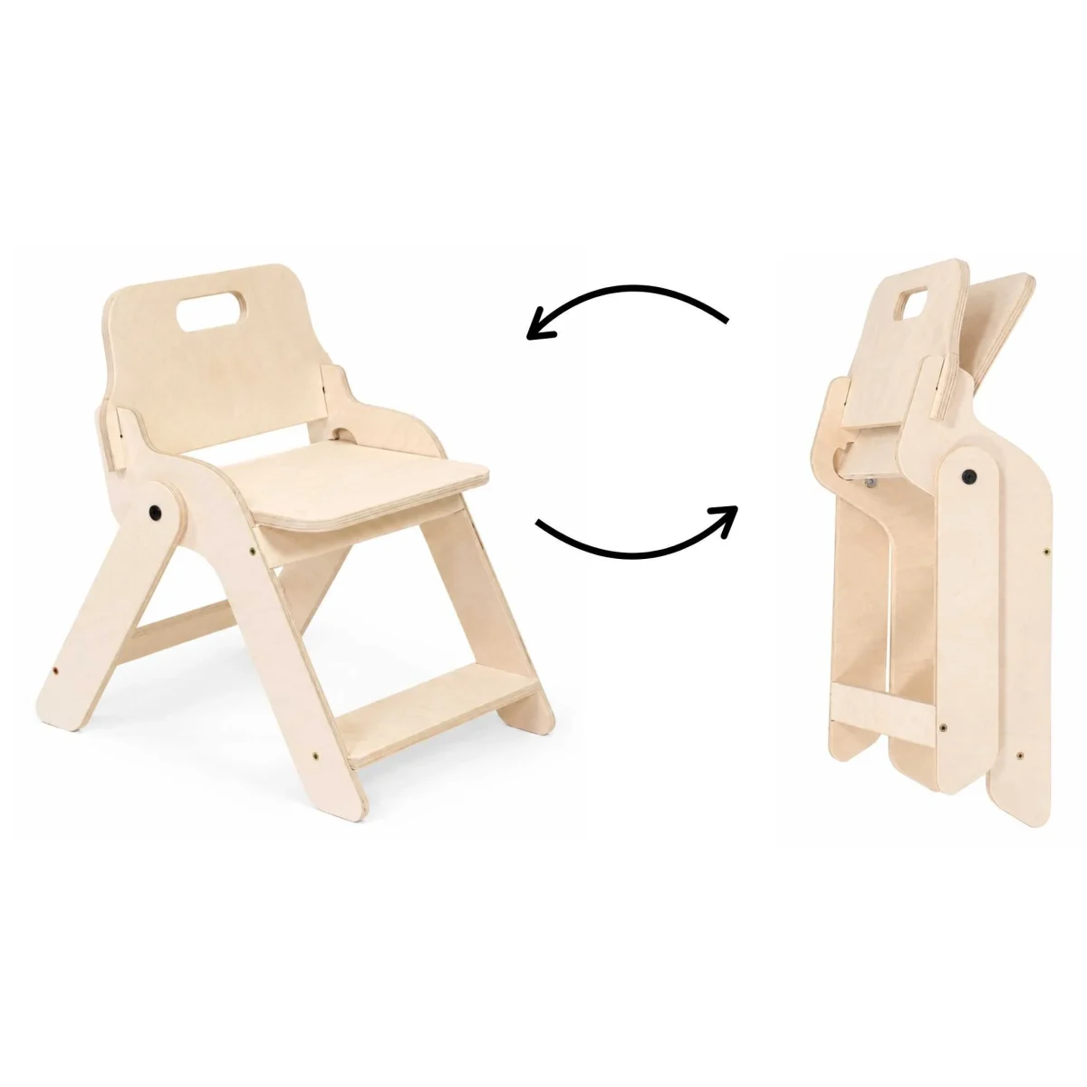 Foldable Kids’ Chair in Birch Plywood, photo 3