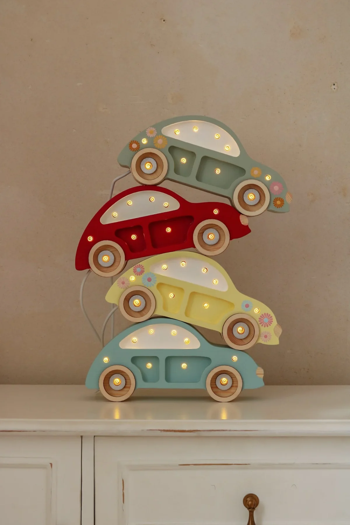 Little Lights Beetle Car Mini — Wooden Night Light, photo 2