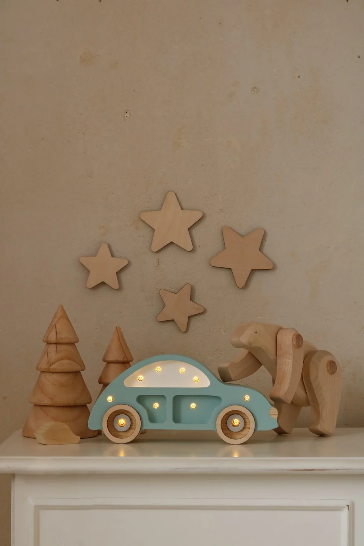 Little Lights Beetle Car Mini — Wooden Night Light, photo 7