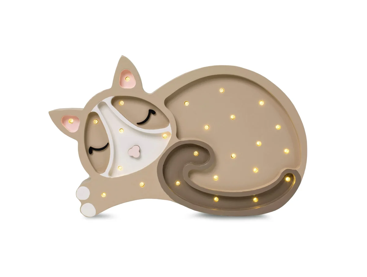 Little Lights Cat — Wooden Night Light