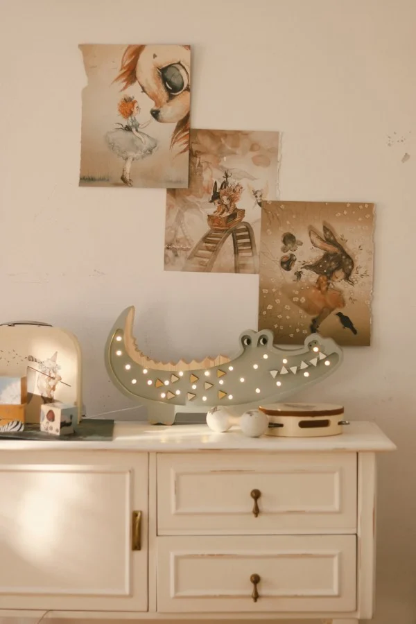 Little Lights Crocodile — Wooden Night Light, photo 5