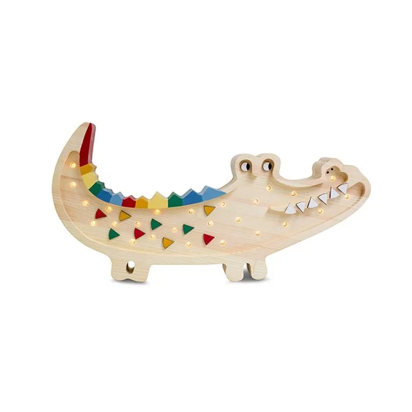 Little Lights Crocodile — Wooden Night Light — Wooden