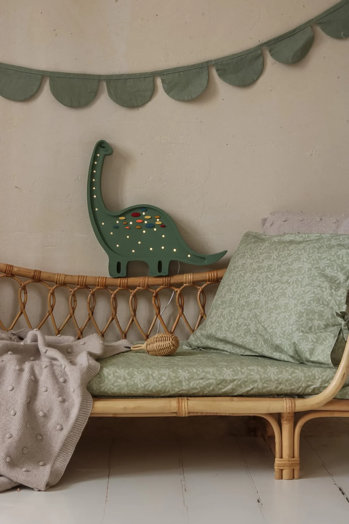 Little Lights Dino Diplodocus — Wooden Night Light, photo 4