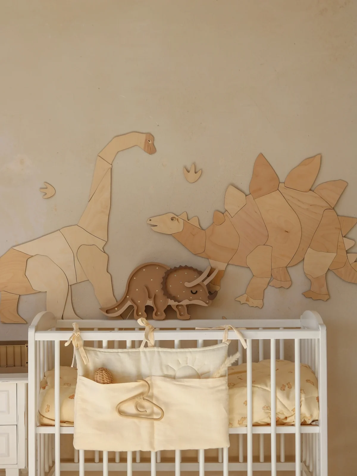 Little Lights Dino Triceratops — Wooden Night Light, photo 4