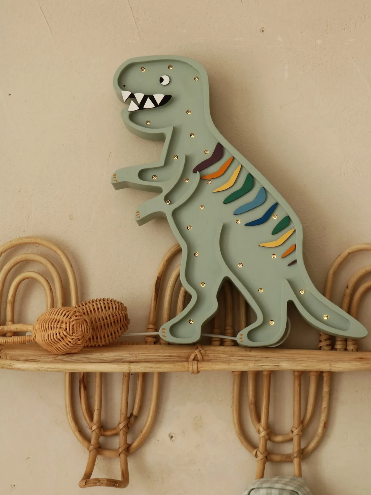 Little Lights Dinosaur T-Rex — Wooden Night Light, photo 6