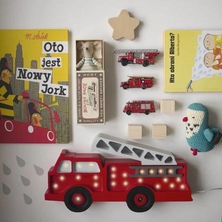 Little Lights Firetruck — Wooden Night Light, photo 3