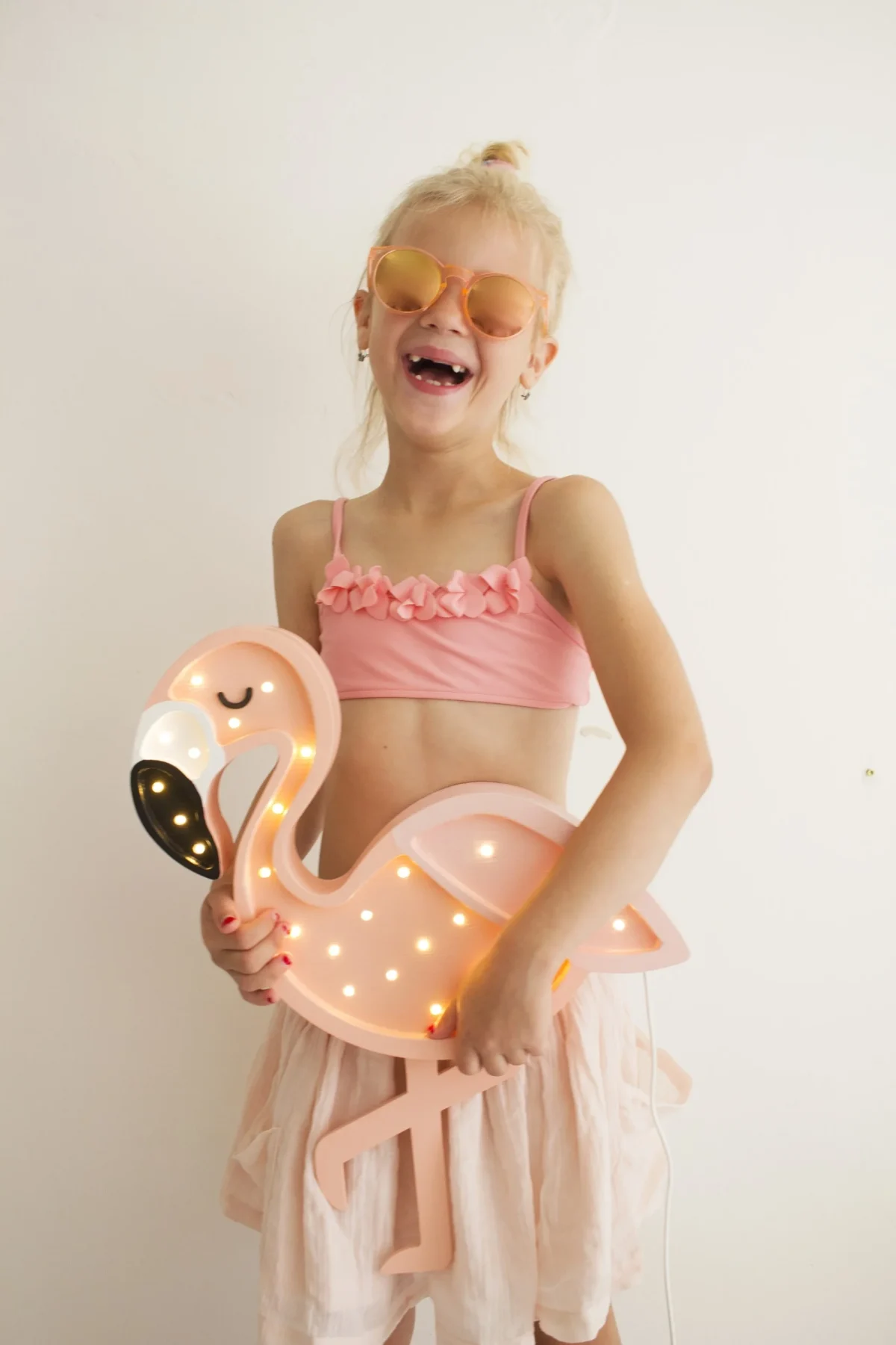 Little Lights Flamingo — Wooden Night Light, photo 2