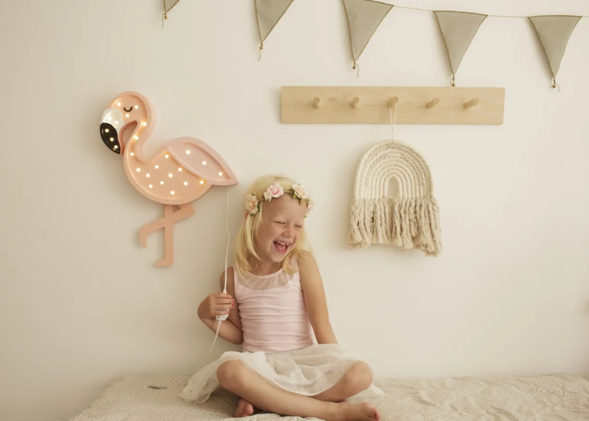 Little Lights Flamingo — Wooden Night Light, photo 3