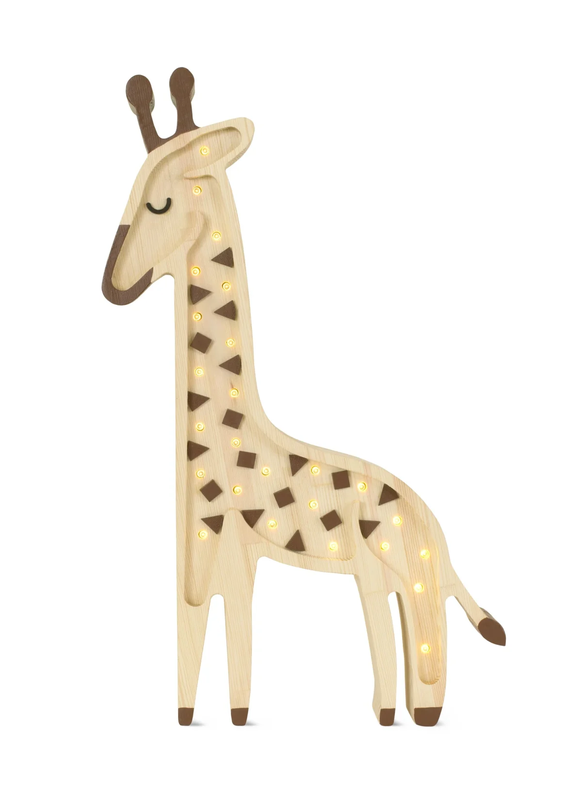 Little Lights Giraffe — puidust öölamp — Puit