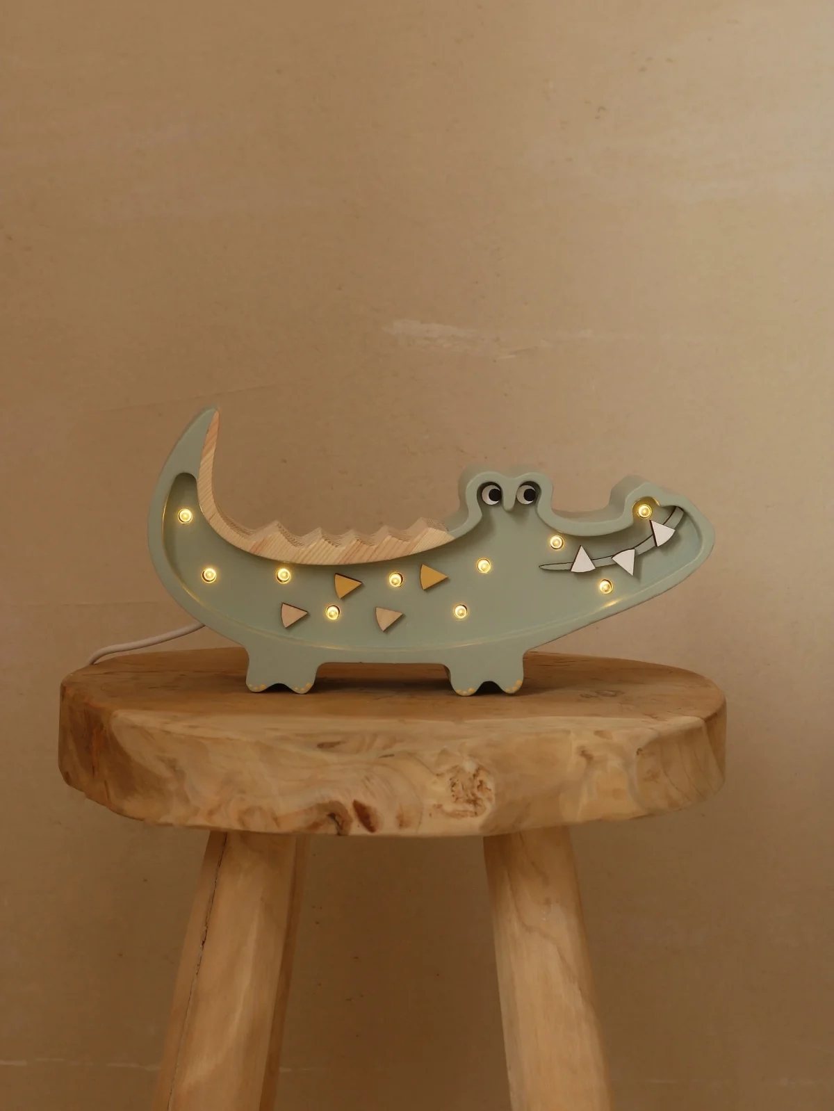 Little Lights Mini Crocodile — Wooden Night Light, photo 4