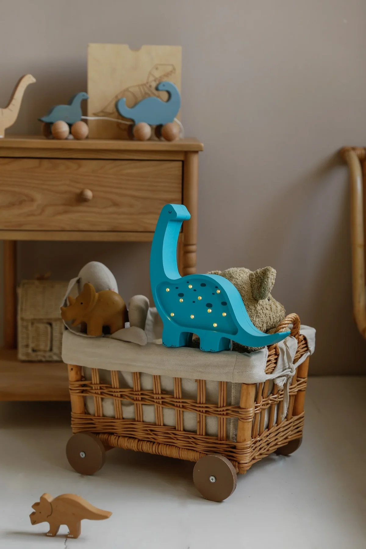 Little Lights Mini Dino — Wooden Night Light, photo 4