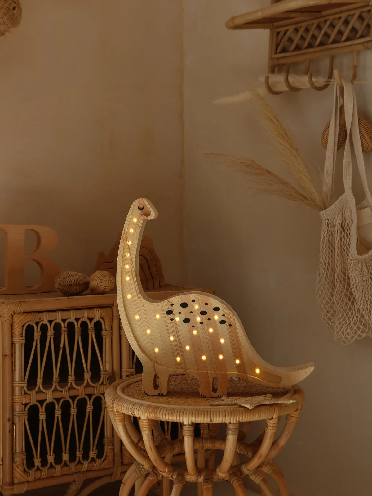Little Lights Mini Dino — Wooden Night Light, photo 10