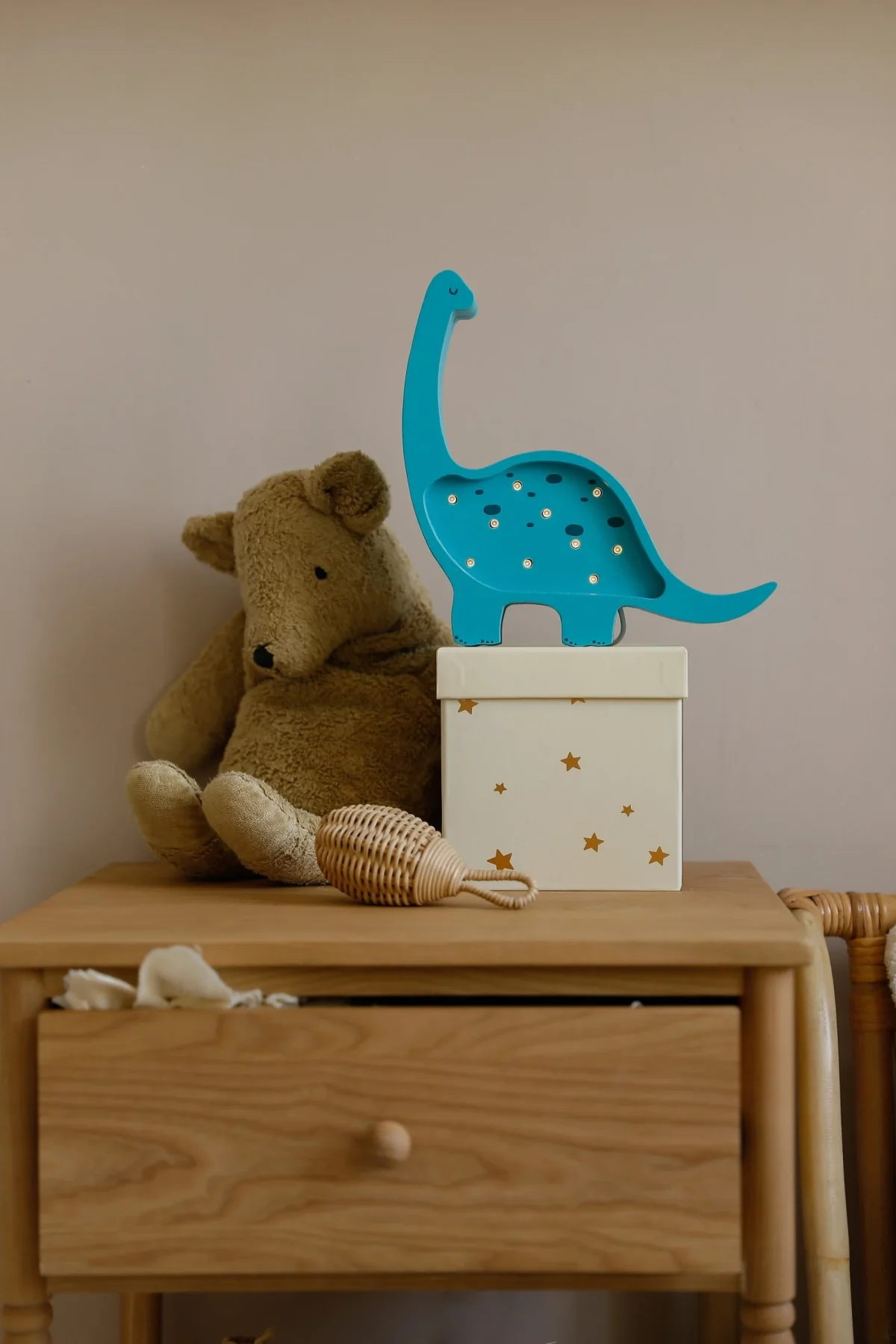 Little Lights Mini Dino — Wooden Night Light, photo 2