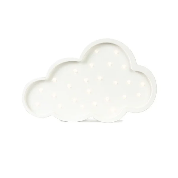 Little Lights Cloud — Wooden Night Light — White