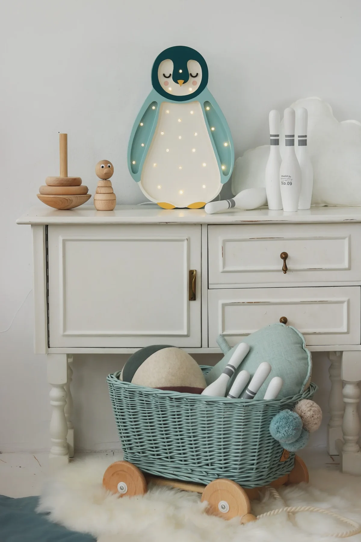 Little Lights Penguin — Wooden Night Light, photo 5