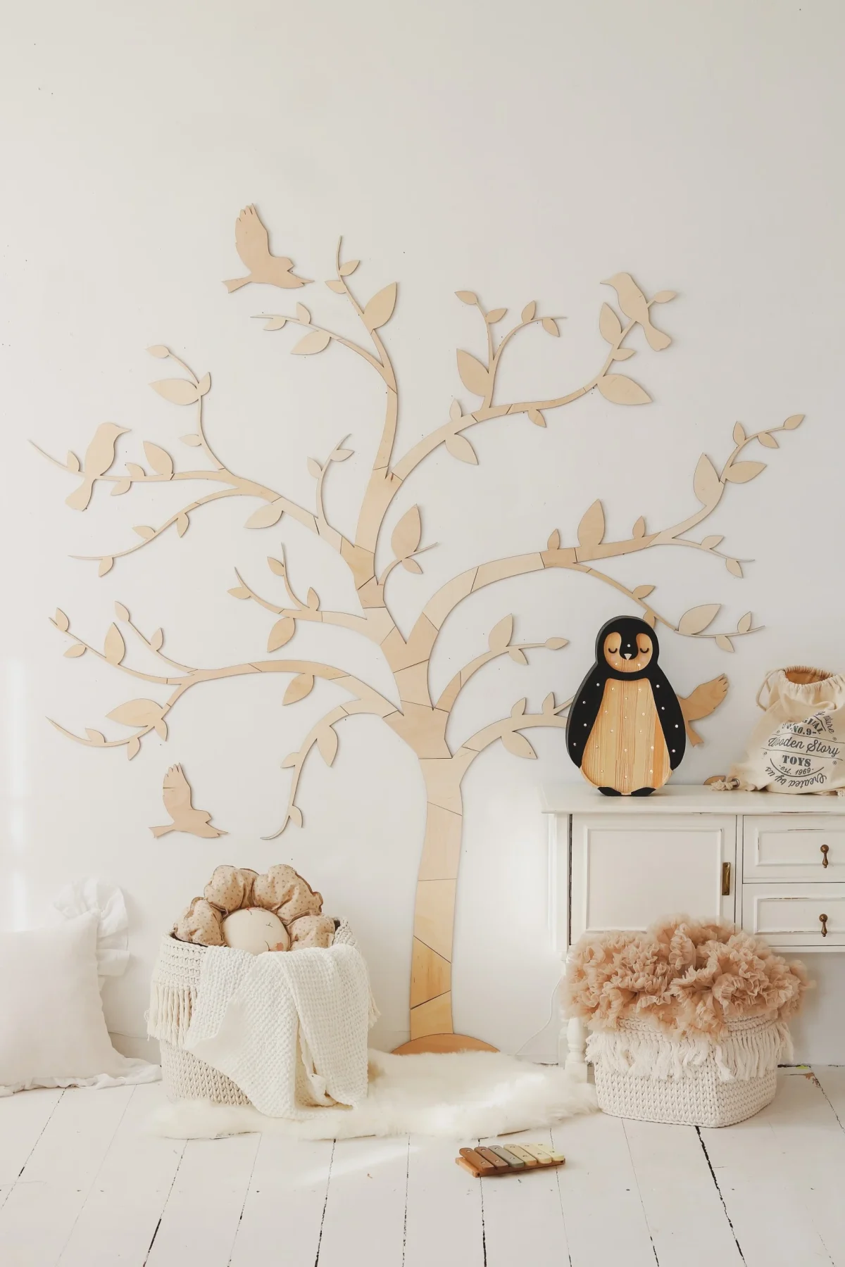 Little Lights Penguin — Wooden Night Light, photo 3