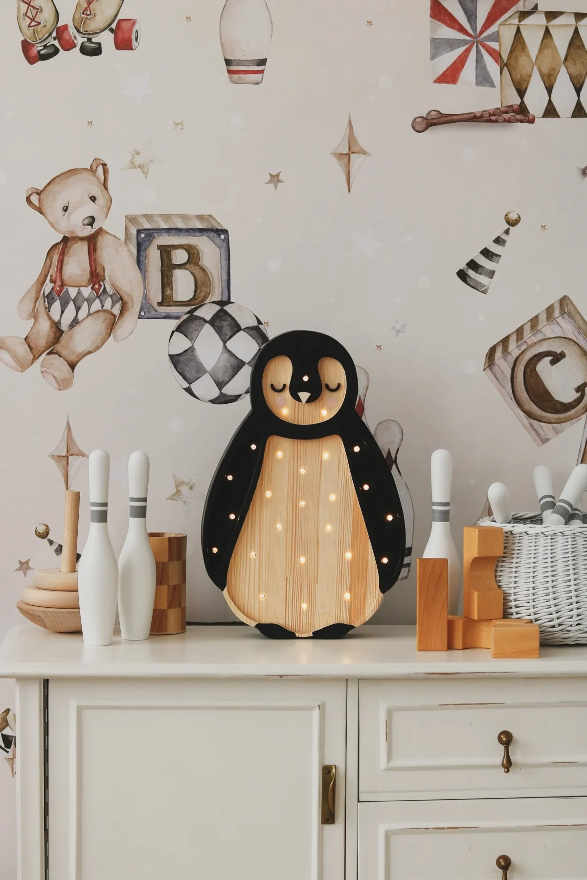 Little Lights Penguin — Wooden Night Light, photo 6