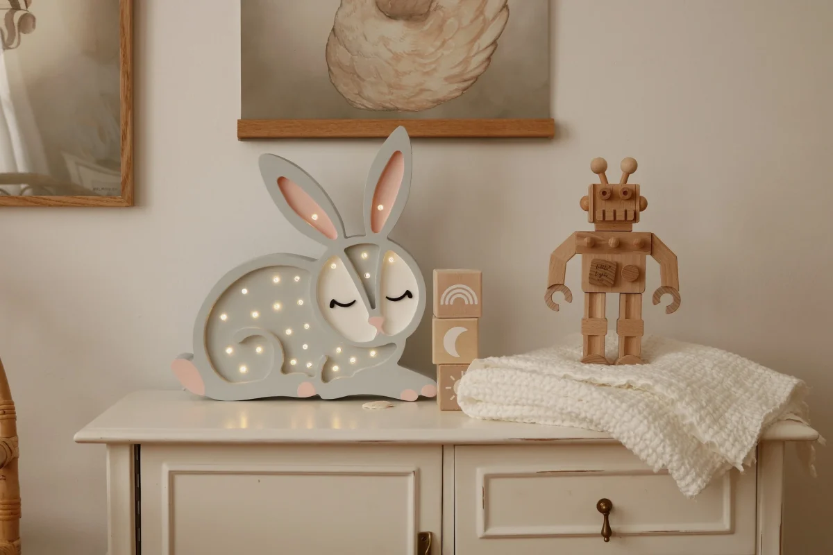 Little Lights Bunny — Wooden Night Light, photo 2