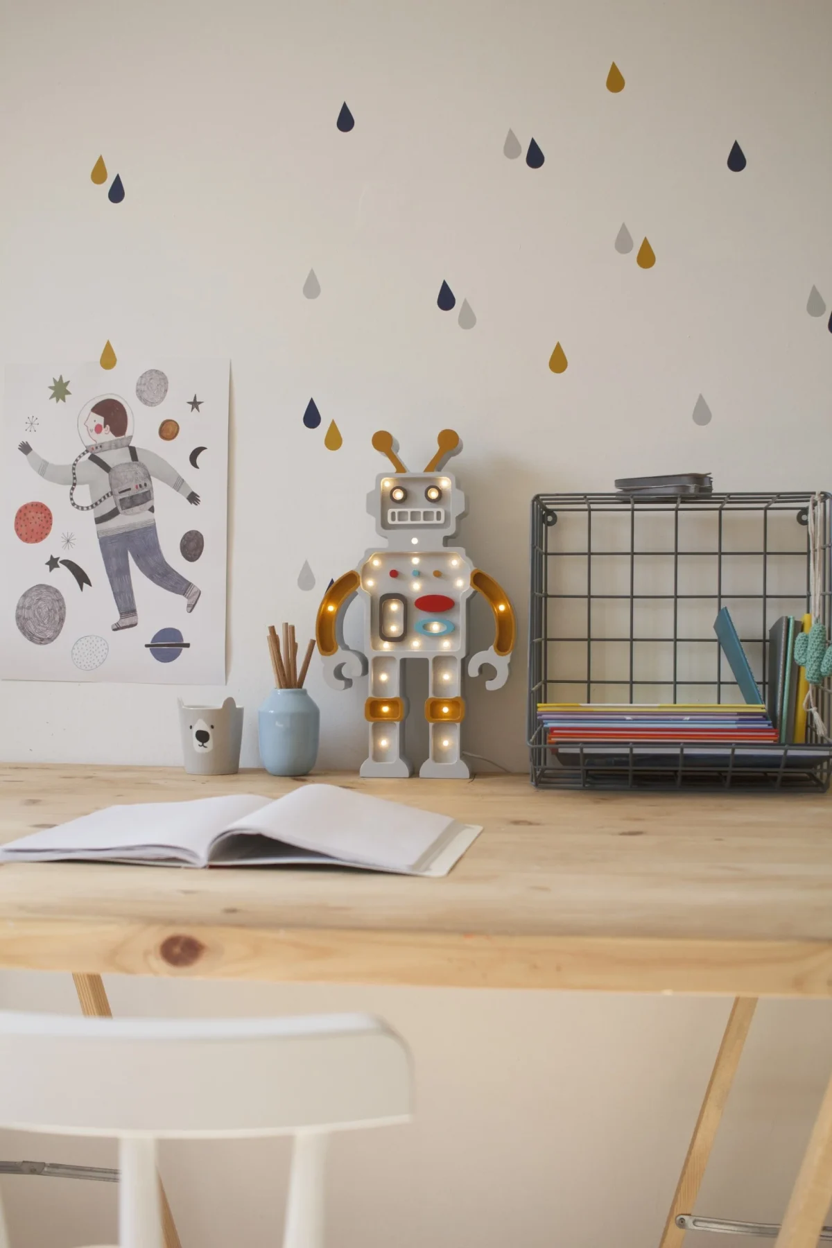 Little Lights Robot — Wooden Night Light, photo 3