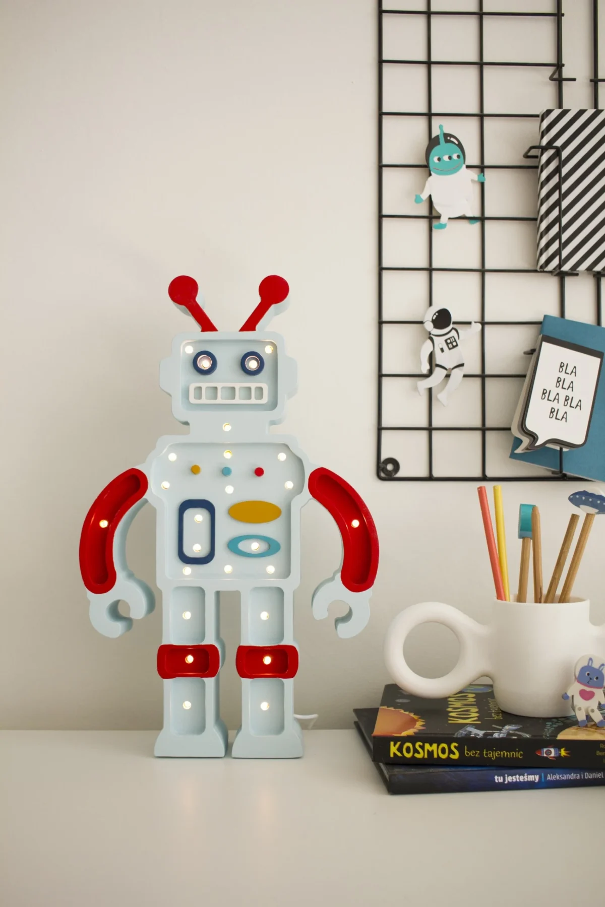Little Lights Robot — Wooden Night Light, photo 4