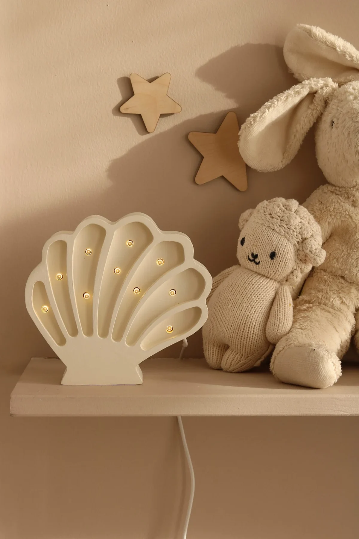 Little Lights Seashell — Wooden Night Light, photo 2