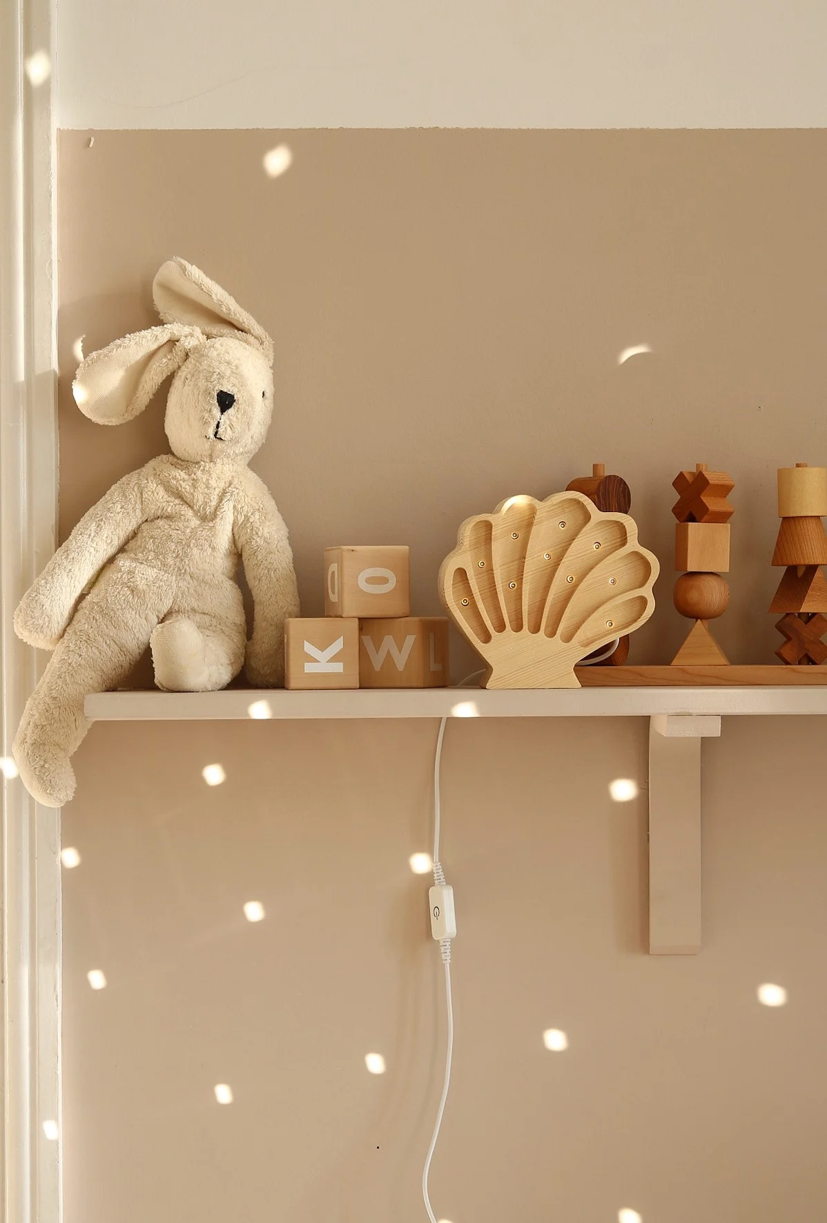 Little Lights Seashell — Wooden Night Light, photo 4