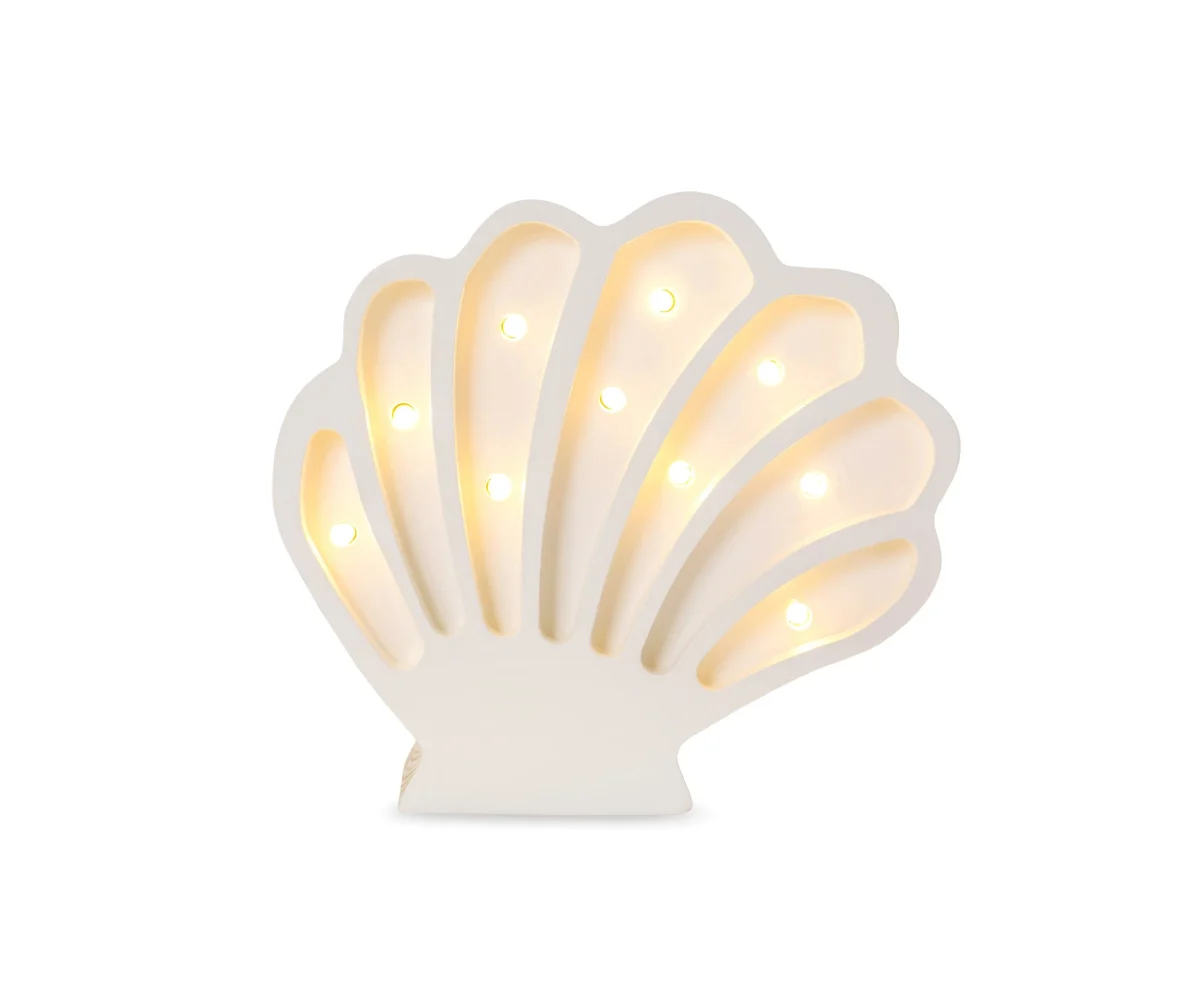 Little Lights Seashell — Wooden Night Light