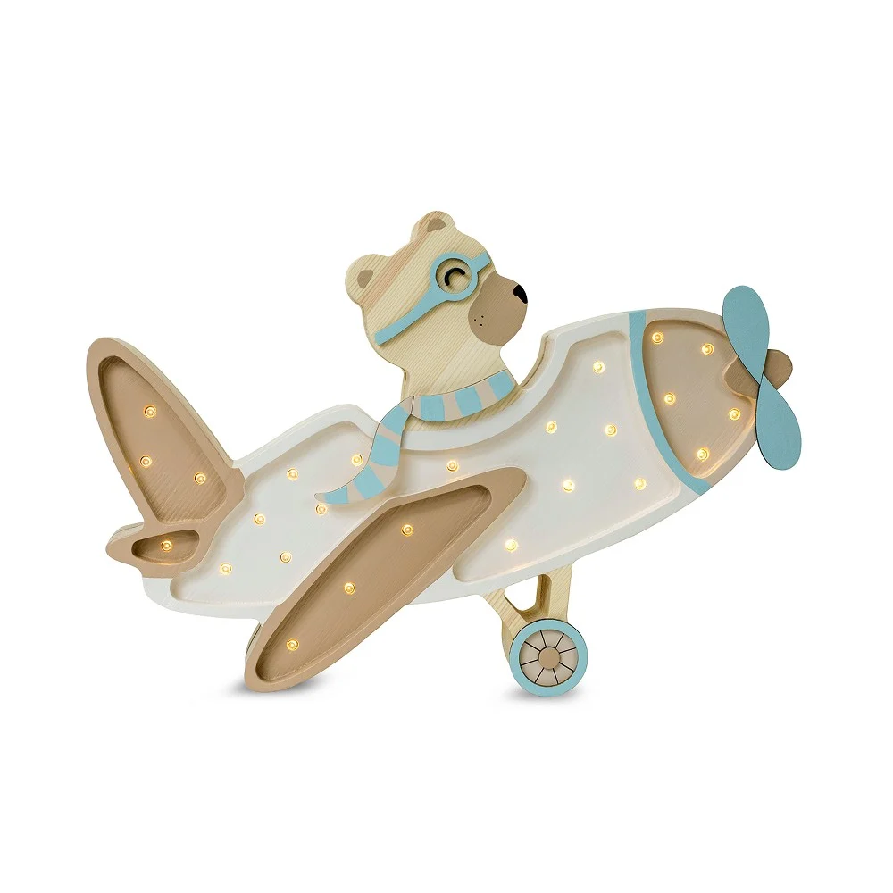 Little Lights Vintage Aircraft — Wooden Night Light